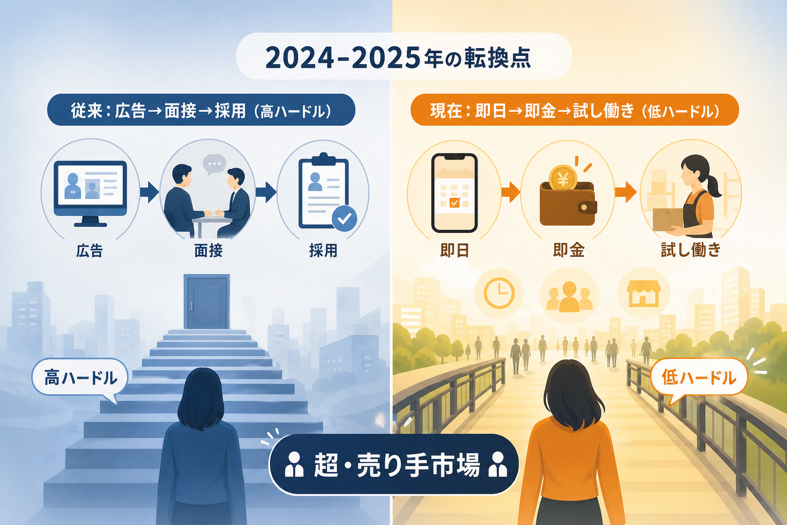 スキマバイトの台頭で採用市場はどう変化しているのか？