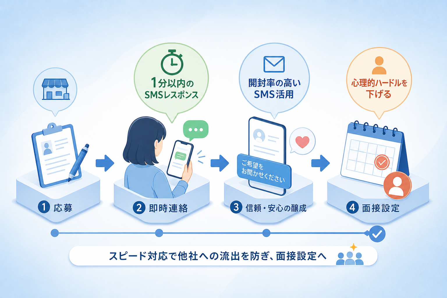 サービス業の面接ドタキャンを即座に防ぐ連絡の対策とは?