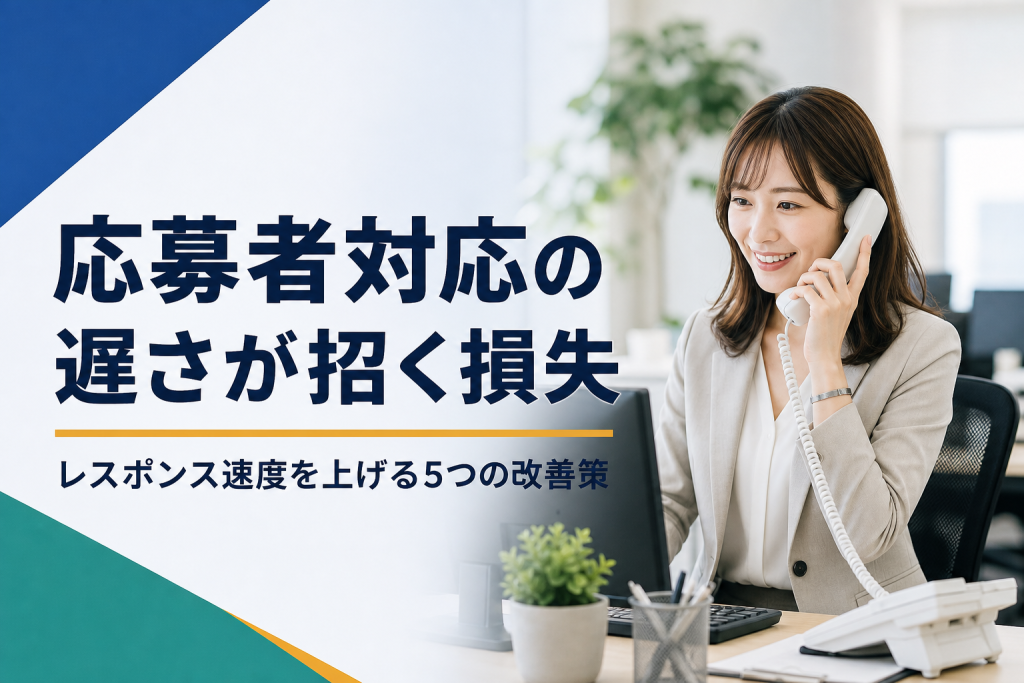 応募者対応が遅い企業が失う優秀人材——レスポンス速度を上げる5つの方法