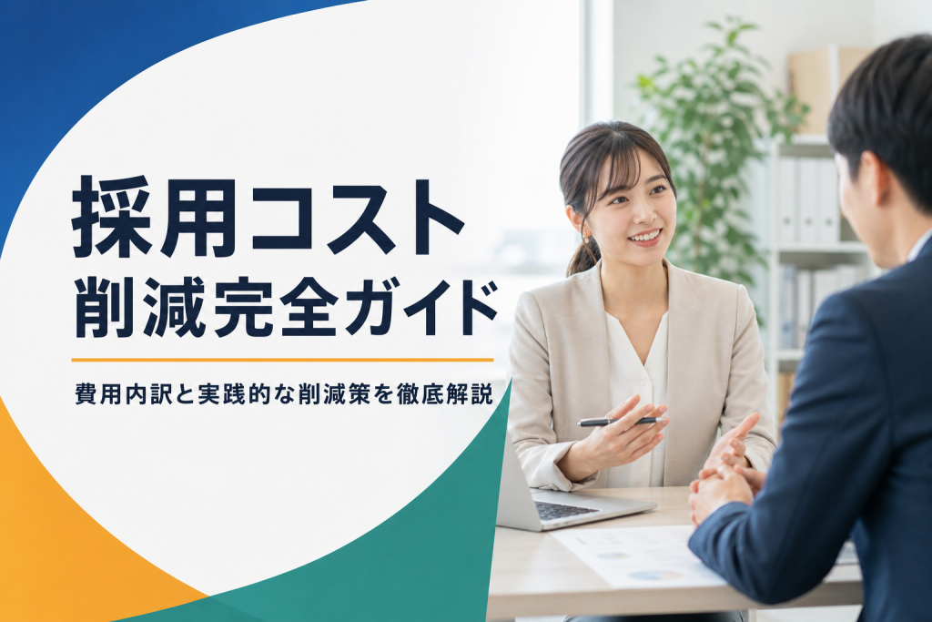 採用コスト削減の完全ガイド｜費用内訳と実践的な削減策
