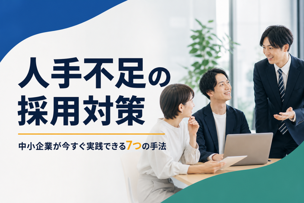 人手不足の採用対策|中小企業が今すぐ実践できる7つの手法
