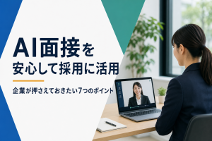 AI面接を安心して採用に取り入れるための7つのポイント